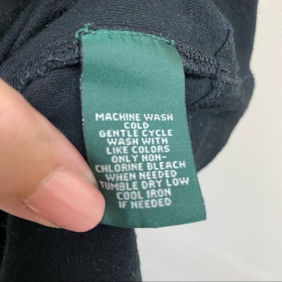 RLR Black V Neck T Shirt Medium - Picture 5 of 5